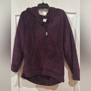 PINK Victoria's Secret Deep Purple Fleece Sweater